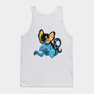 Dilophosaurus: Blue Tank Top